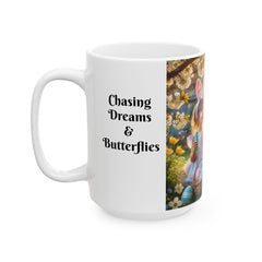 Easter Ceramic Mug - Chasing Dreams & Butterflies