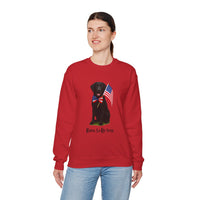 All-American Dog Lover Freedom Crewneck Sweatshirt