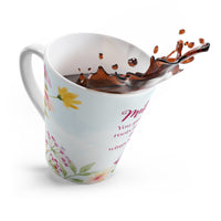 You Gave Me Roots & Wings” – Floral Coffee Cup for Mom