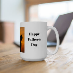 Sunset Silhouette Father’s Day Mug – Dad and Child Special Gift