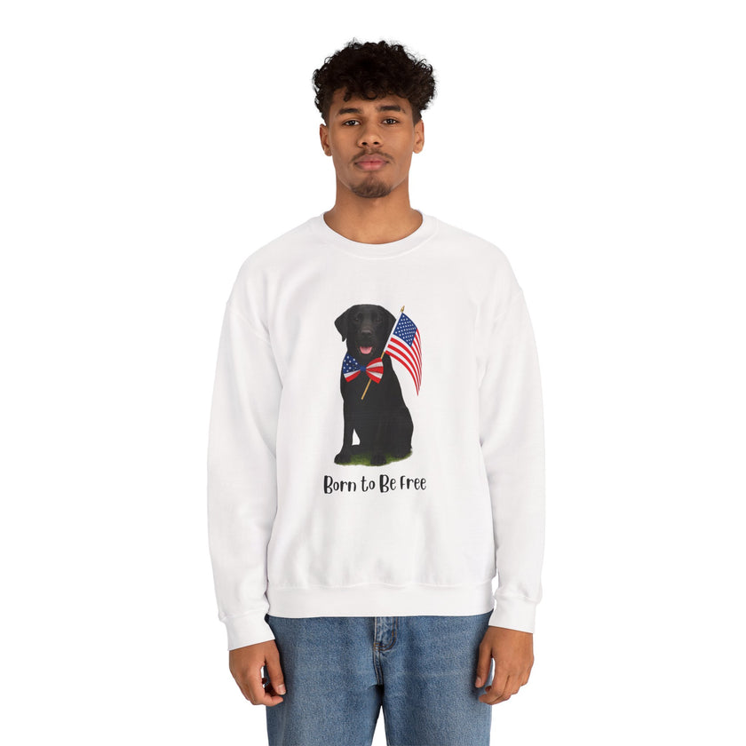 All-American Dog Lover Freedom Crewneck Sweatshirt