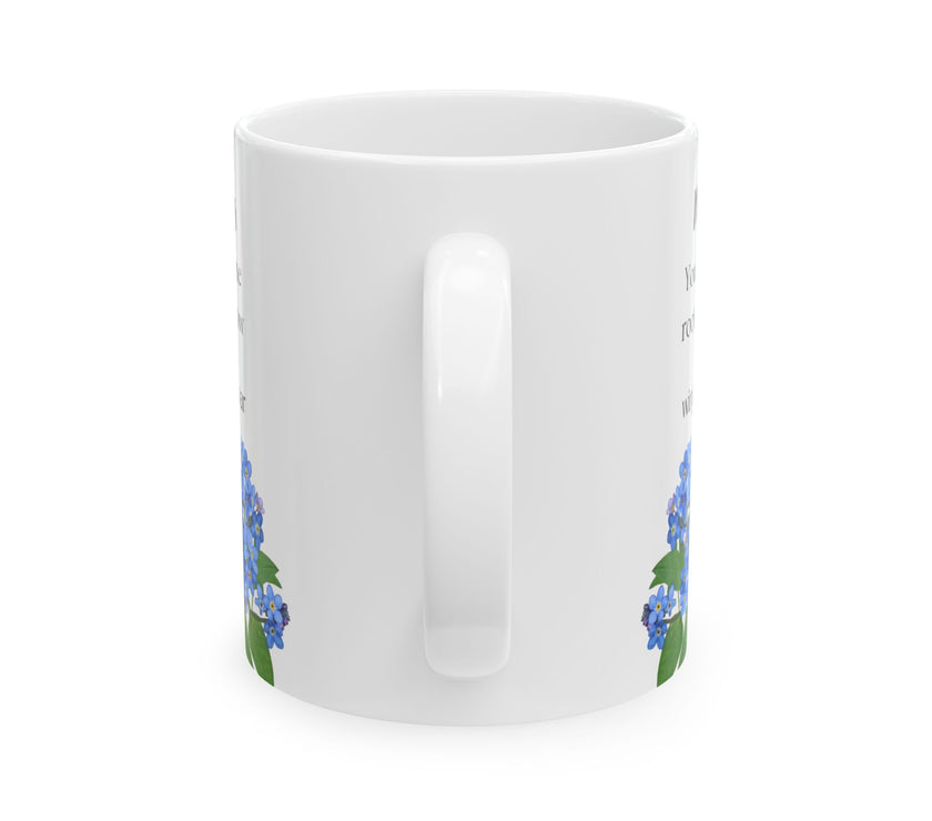You Gave Me Roots & Wings” – Floral Coffee Cup for Mom