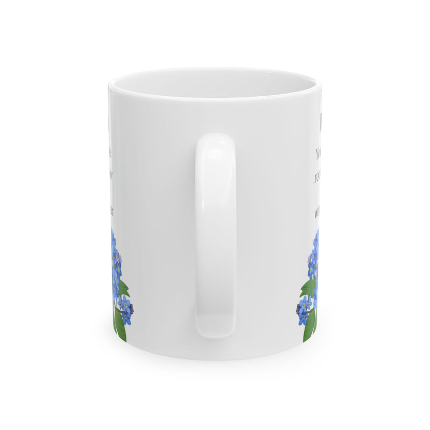 You Gave Me Roots & Wings” – Floral Coffee Cup for Mom
