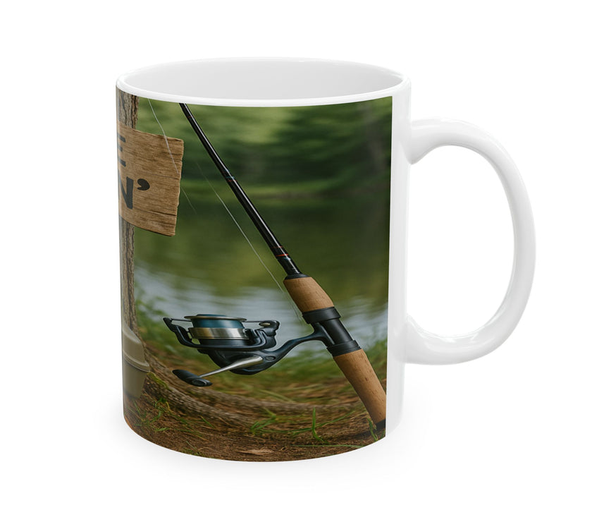 Gone Fishin’ Ceramic Mug for Fishermen
