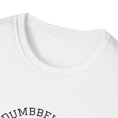 Close-up of a white t-shirt with 'NUMBEBE' printed on it.