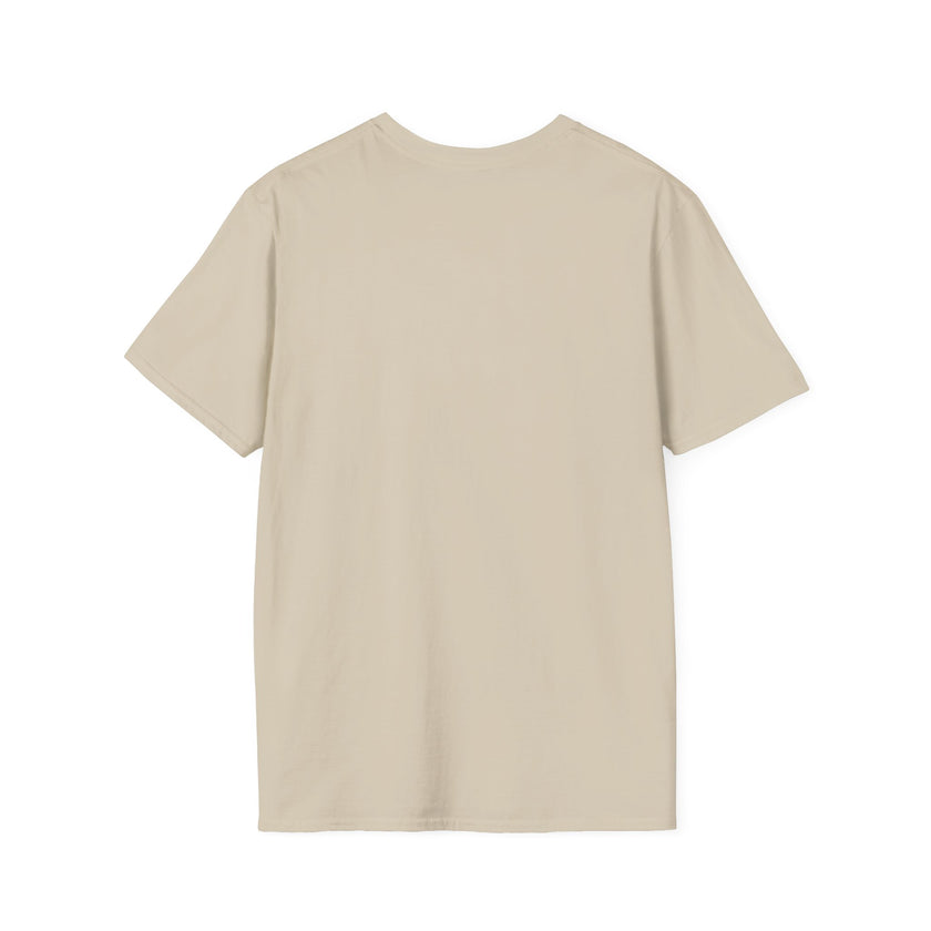 Beige t-shirt on a white background