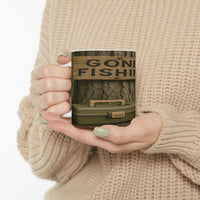 Gone Fishin’ Ceramic Mug for Fishermen