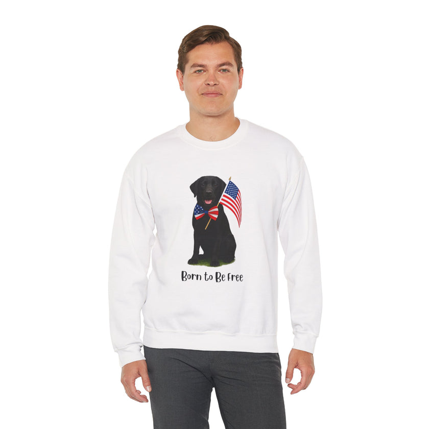 All-American Dog Lover Freedom Crewneck Sweatshirt