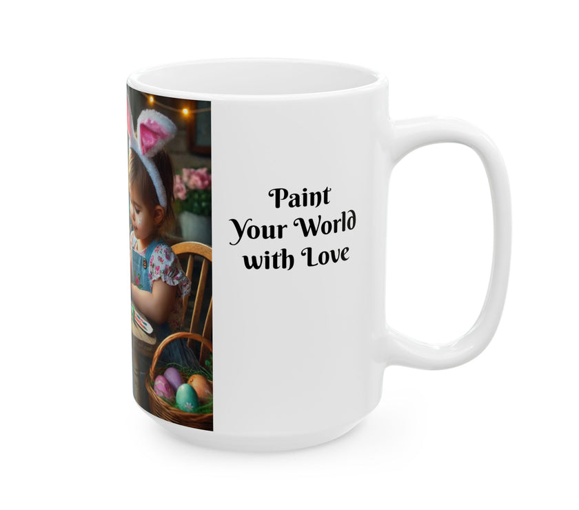 Easter Ceramic Mug - Paint Your World With Love