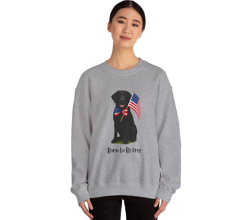 All-American Dog Lover Freedom Crewneck Sweatshirt