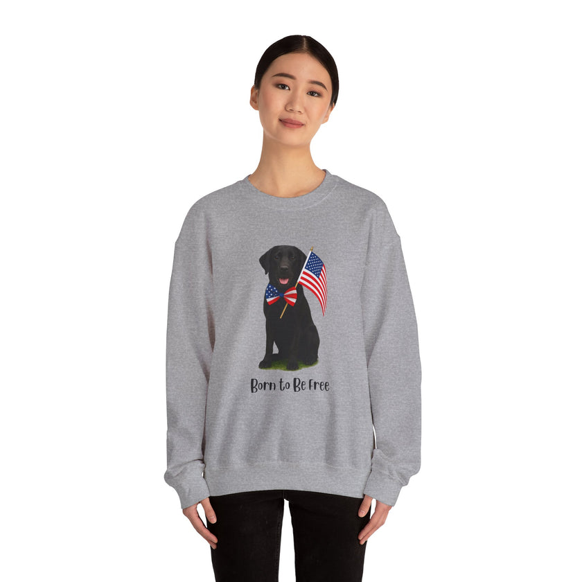 All-American Dog Lover Freedom Crewneck Sweatshirt