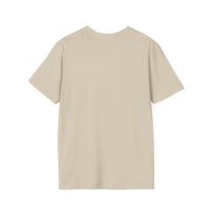 Beige t-shirt on a white background