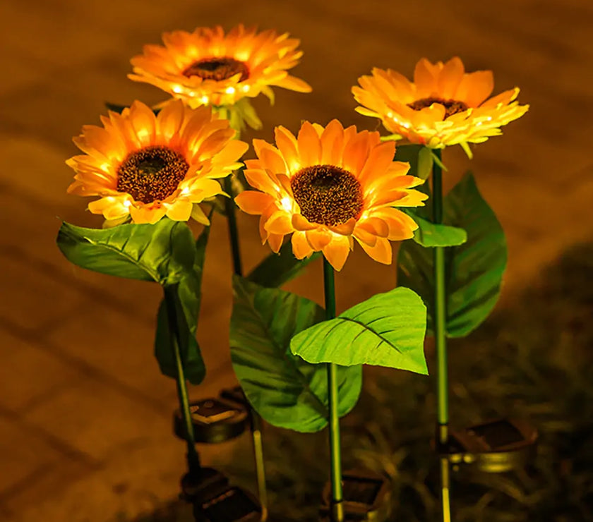 Sunflower Solar Lawn Lights