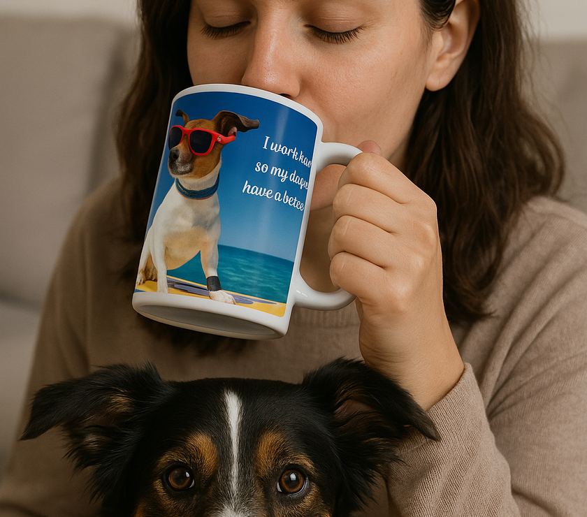 Cool Dog Coffee Mug – Fun Gift for Dog Owners, Pet Parents, and Animal Lovers
