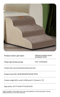 Four level step stairs for pet