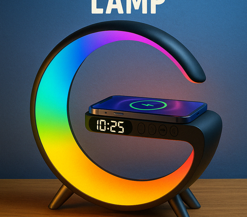 Bluetooth Speaker Wireless Charger Lamp