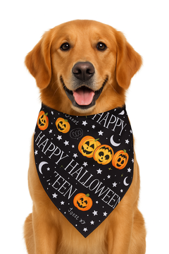 Halloween Print Triangle Scarf for Dogs and Cats