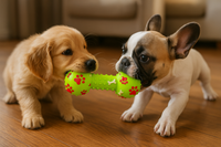 Dog Toy Interactive Squeaky Dumbbell for Puppies