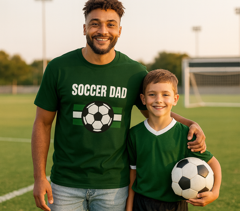 Proud Soccer Dad Graphic Tee