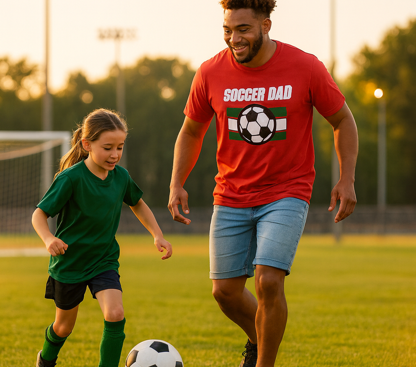 Proud Soccer Dad Graphic Tee