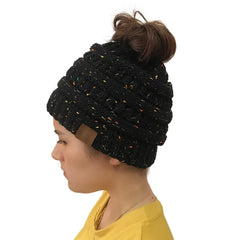 Warm Ponytail Beanie