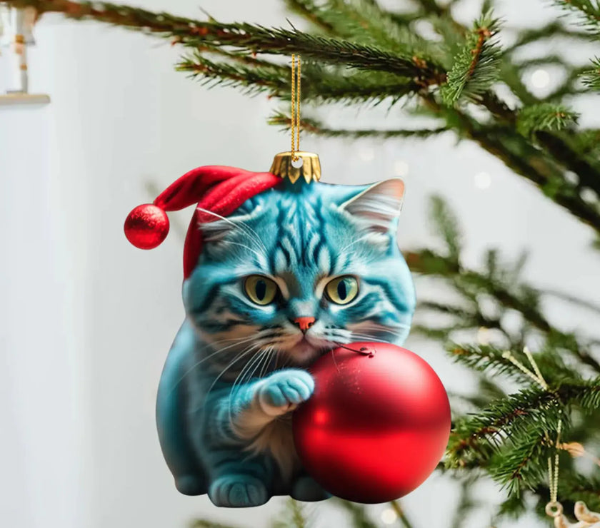  Cat Christmas Ornaments