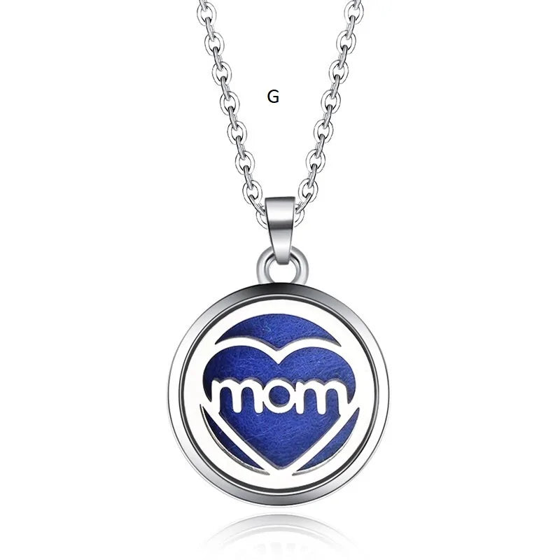Aromatherapy Pendant Necklace Essential Oil Diffuser  mom esign