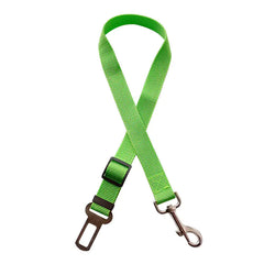 Adjustable Dog Safety Seat Belt in Green