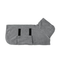 Gray Soft Dog Bathrobe Towel