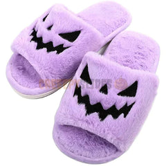 Purple Pumpkin Slippers