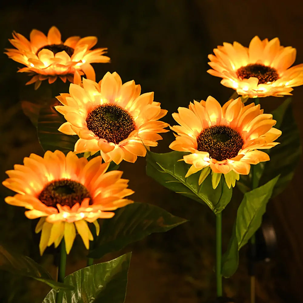 Sunflower Solar Lawn Lights