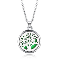 Aromatherapy Pendant Necklace Essential Oil Diffuser  Tree