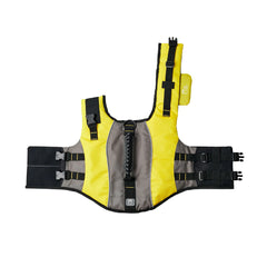 Yellow dog life vest