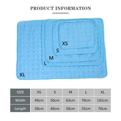 Summer Cooling Pet Pad dimensions