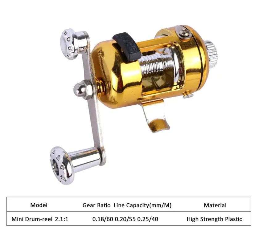 Portable fishing reel