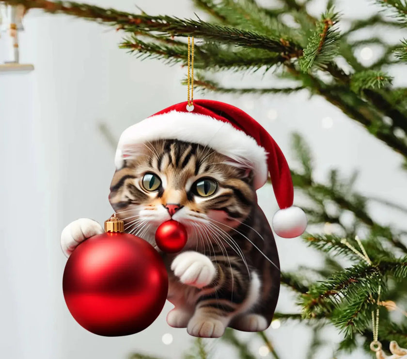  Cat Christmas Ornaments