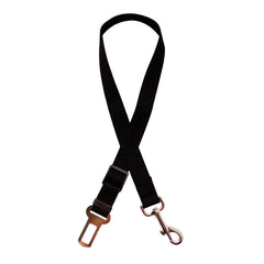 Adjustable Dog Safety Seat Belt in Black