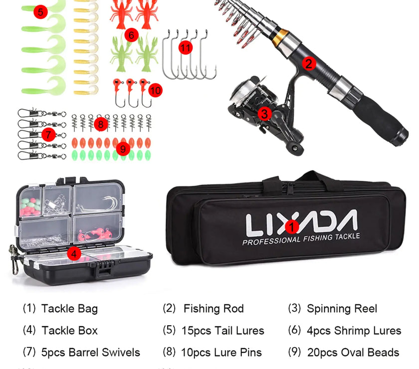Telescopic Fishing Rod Combo