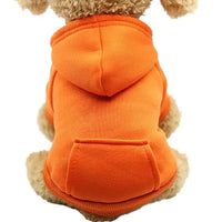 Soft Fleece Pet Dog Hoodie orange