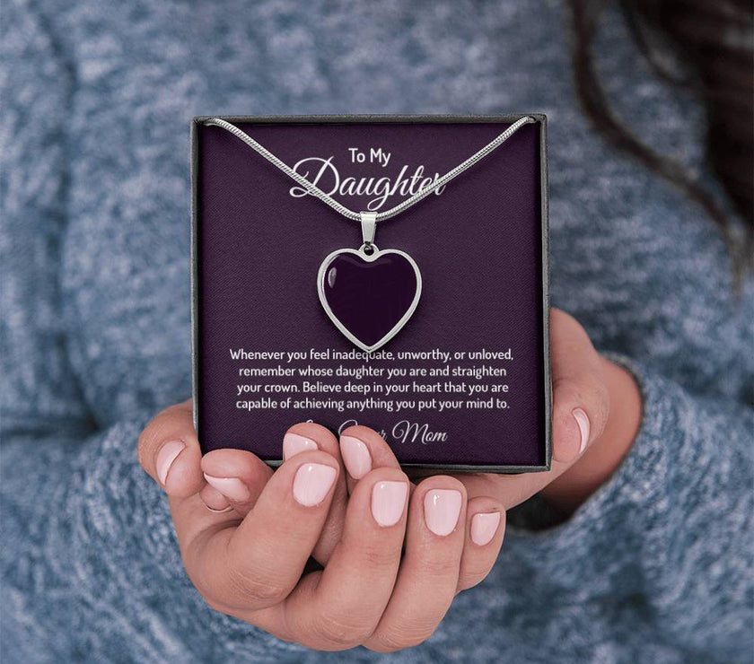 Custom Photo Heart Necklace For My Daughter