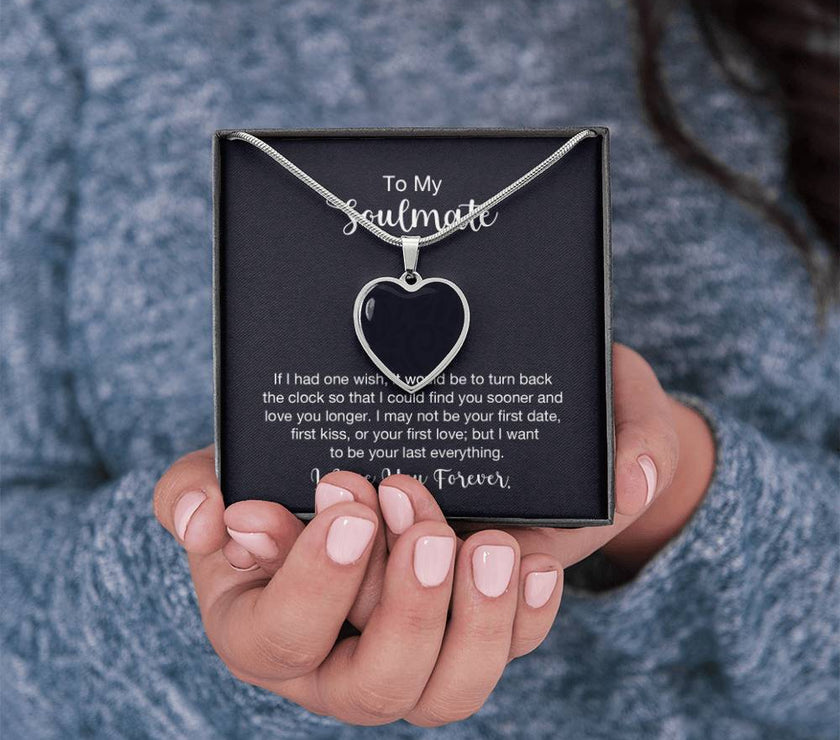 Custom Photo Heart Necklace For My Soulmate