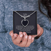 Custom Photo Heart Necklace For My Soulmate