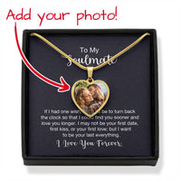 Custom Photo Heart Necklace For My Soulmate