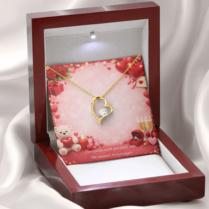 Forever Love Heart Pendant Necklace – Symbol of Eternal Love