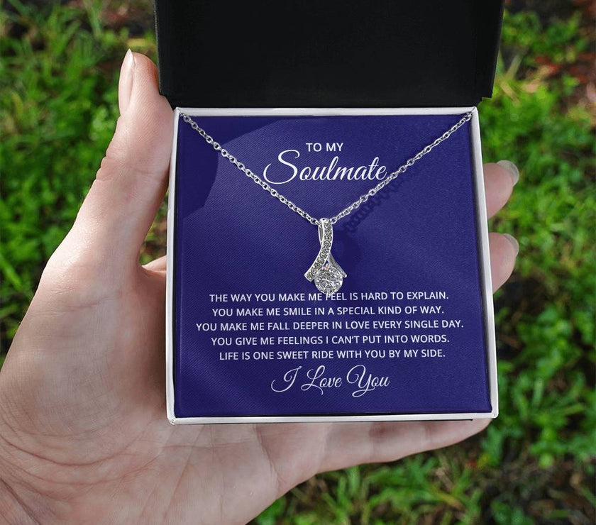 Alluring Beauty Zirconia Pendant Necklace for My Soulmate.  Jewelry for Mother's Day, Birthday, Anniversary or any special occasion