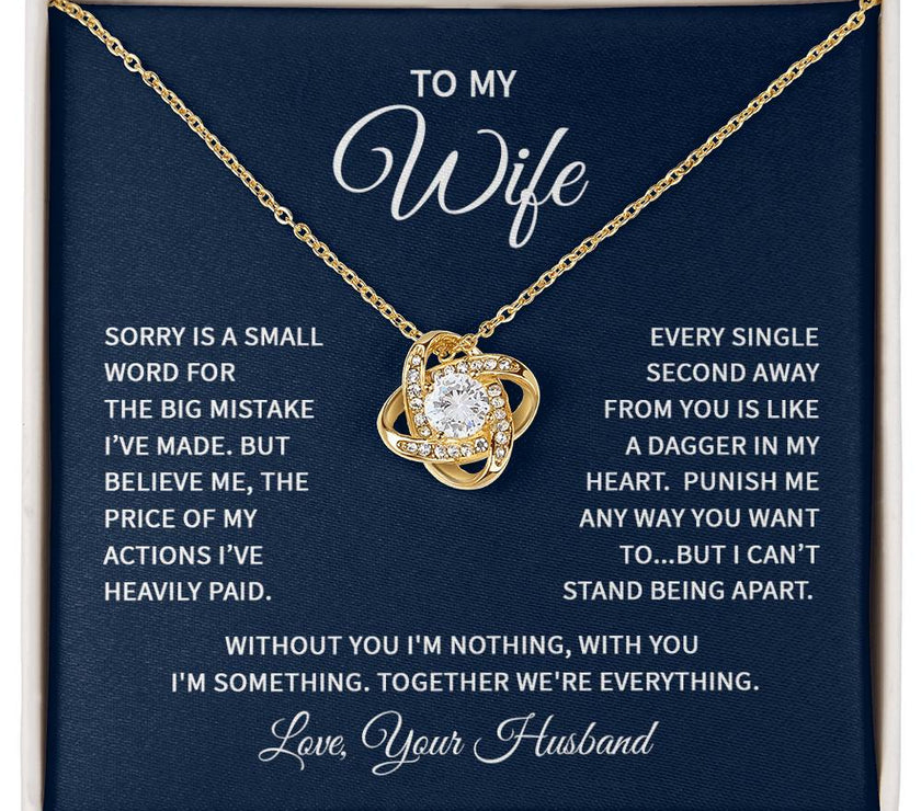Love Knot Necklace For My Wife