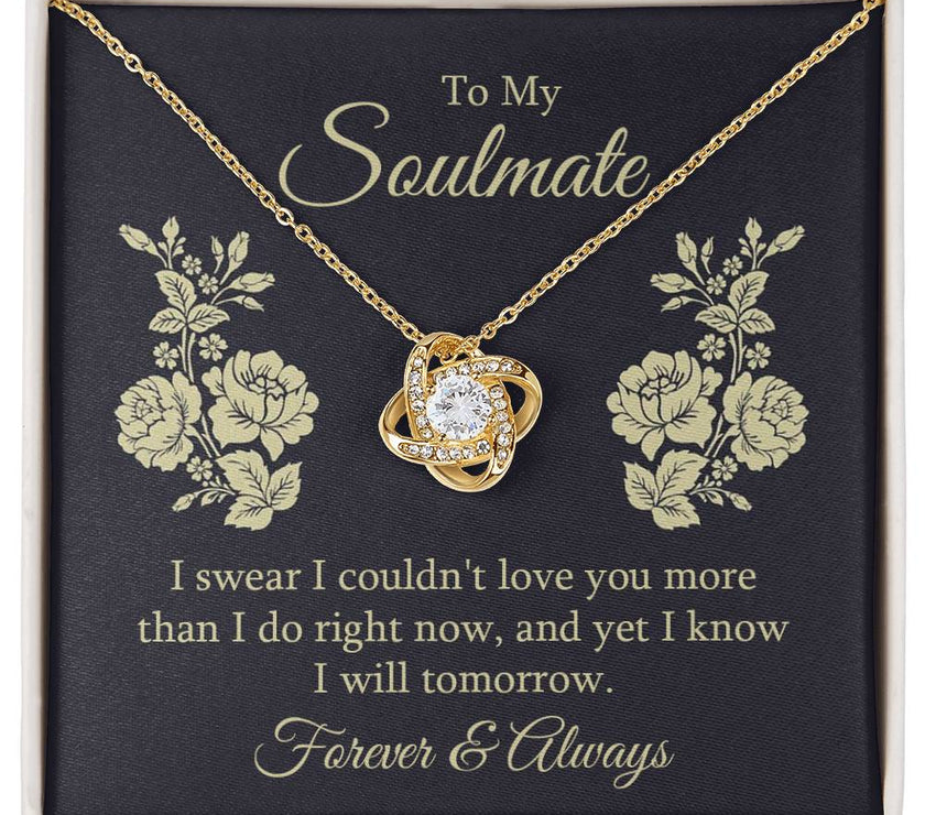 Forever  & Always Soulmate Love Knot Necklace