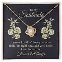 Forever  & Always Soulmate Love Knot Necklace