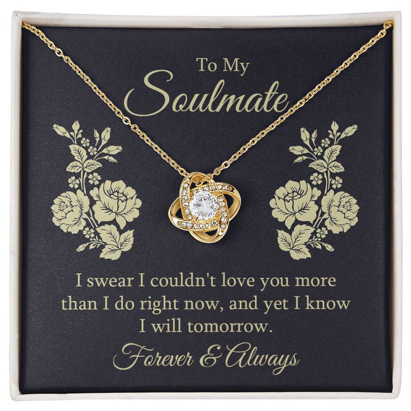 Forever  & Always Soulmate Love Knot Necklace