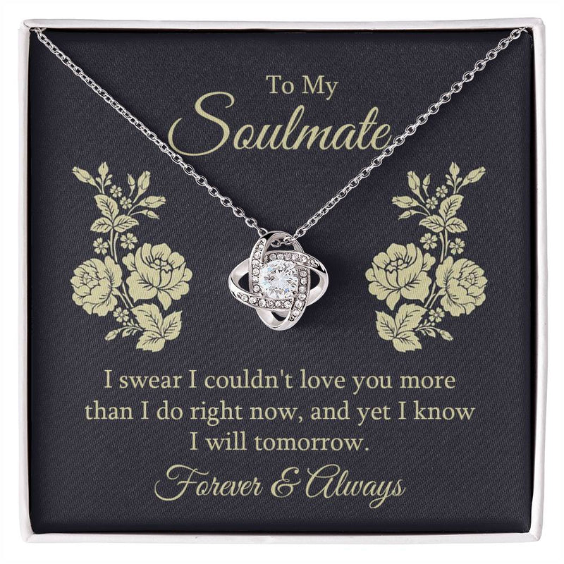 Forever  & Always Soulmate Love Knot Necklace